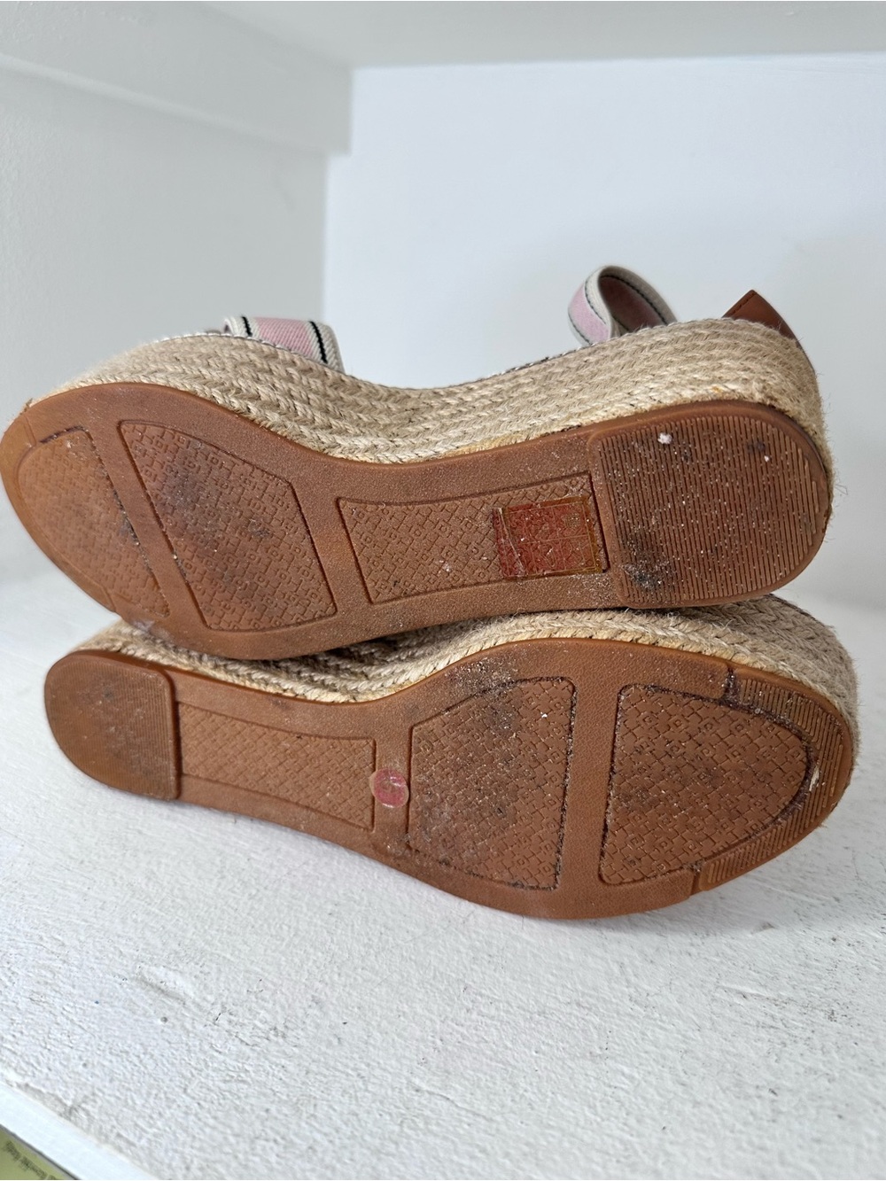 Tory Burch Pink Espadrille Wedge Sandals - Picture 7 of 7